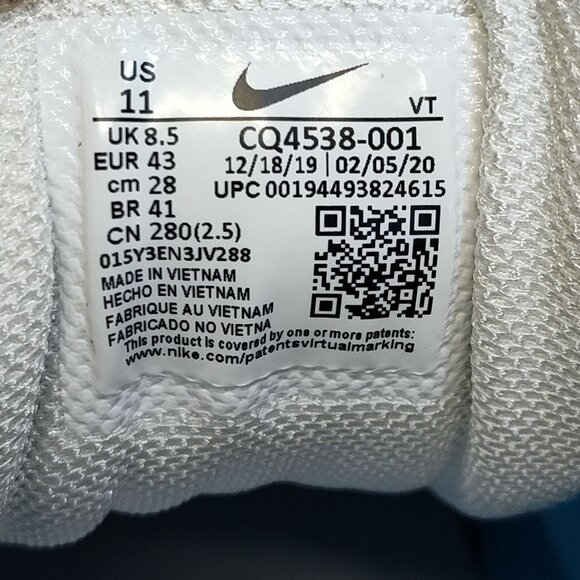 Nike Air VaporMax 360 Running Sneakers Air-Sole Cushioning CQ4538-001 Women US11 - Picture 12 of 15